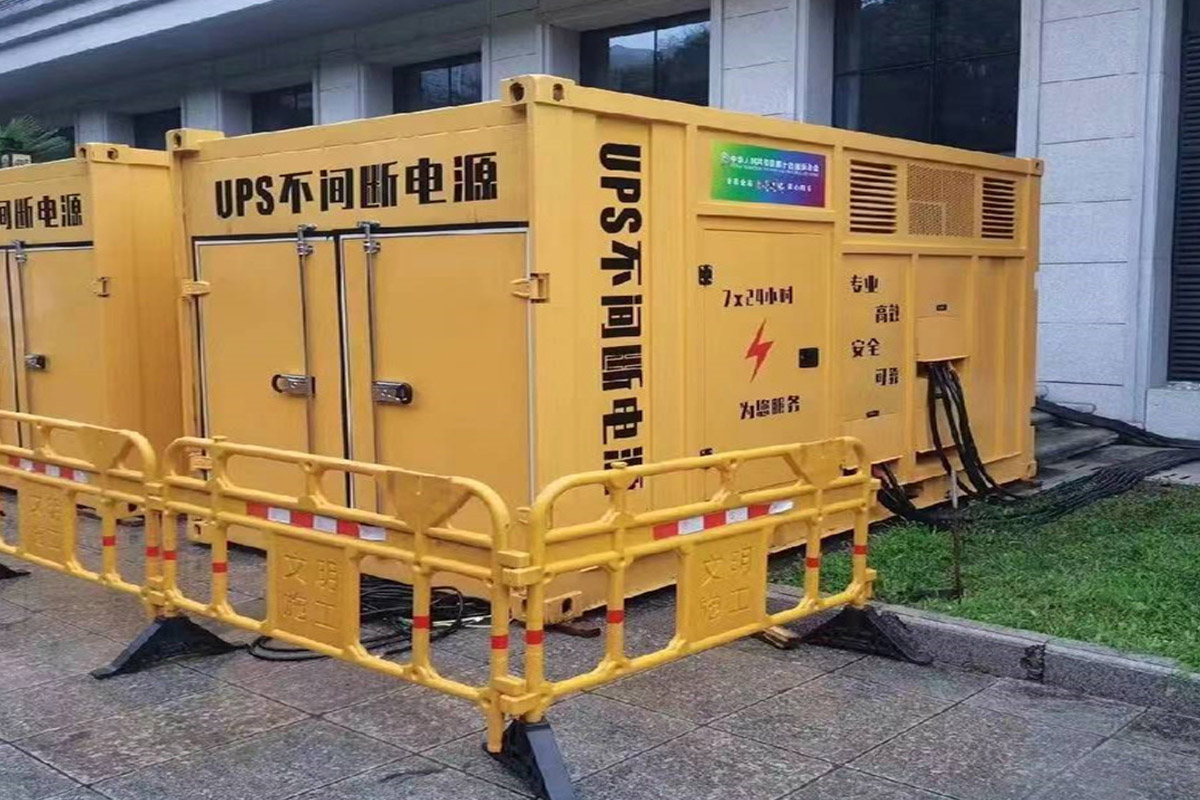 萨尔图发电机租赁施工现场