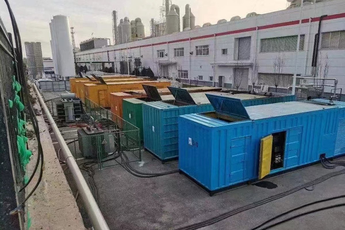 萨尔图发电机租赁施工现场